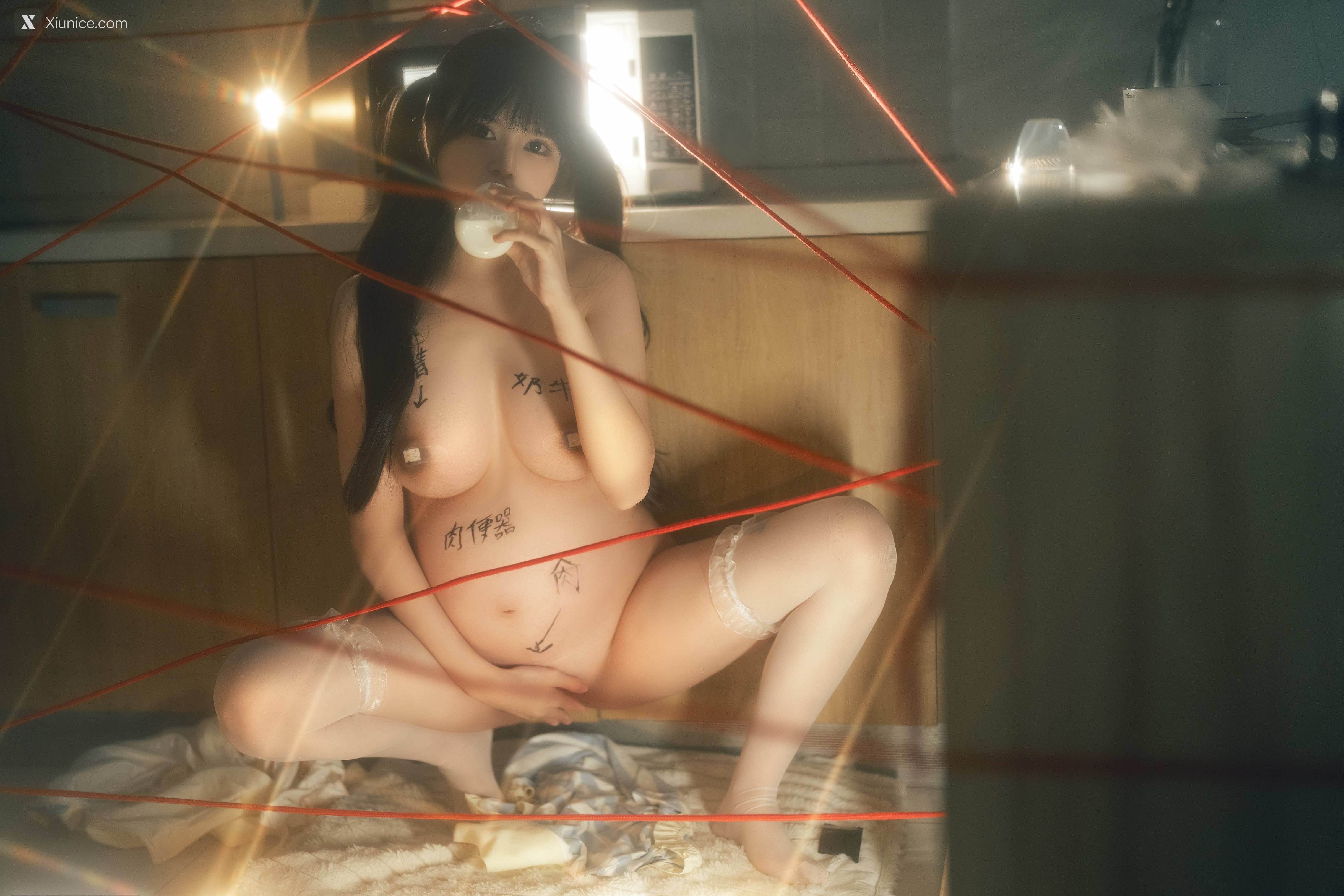 Coser@rua阮阮 – rua阮阮 & 小九酱 – 奶牛 双人 50P 4K 第16张图