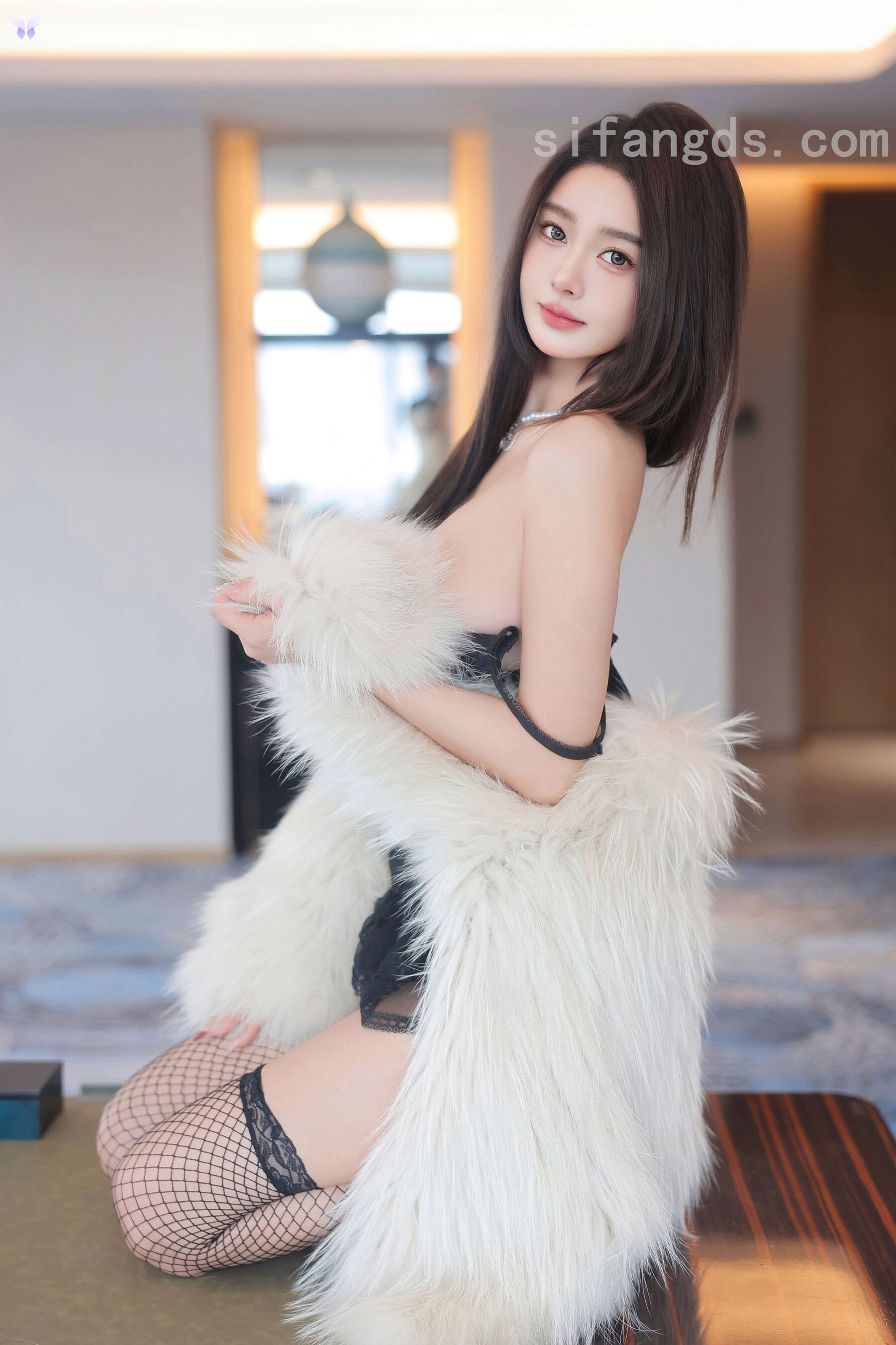Xiuren Uncensored 4K Candy糖糖 – R18 秀人网模特 黑色情趣内衣福利 102P 第53张图
