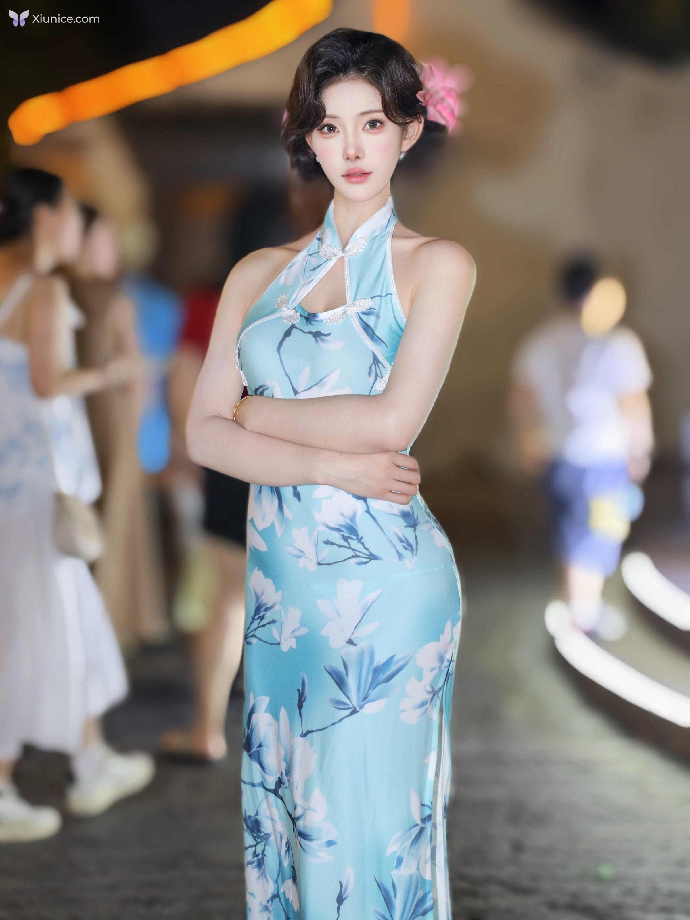 Xiuren Uncensored 4K 梨霜儿 – R18 秀人网模特 性感旗袍肉丝 118P 第46张图