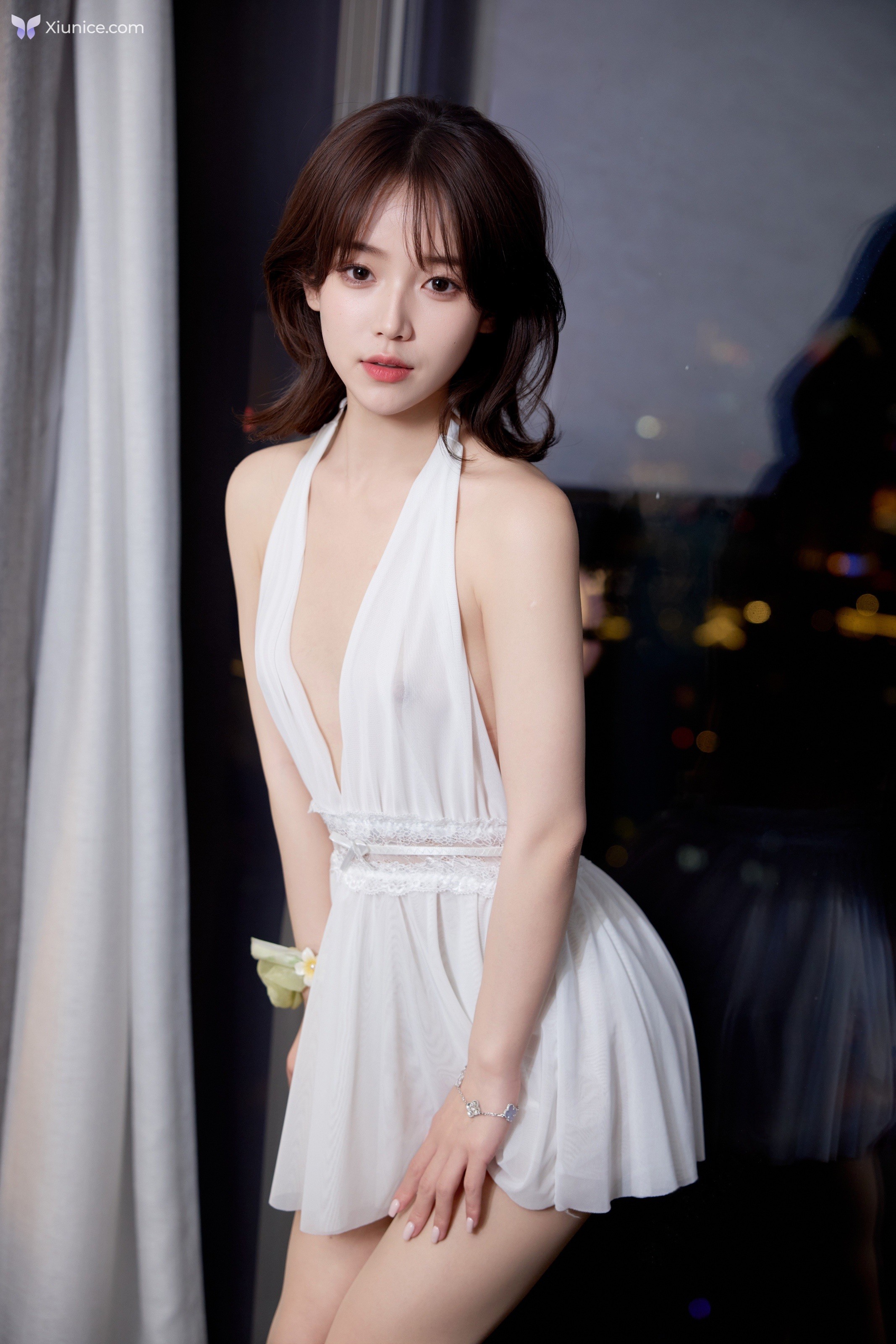 Xiuren Uncensored 4K 汁汁 – R18 秀人网模特 她的白色短裙 81P 第13张图