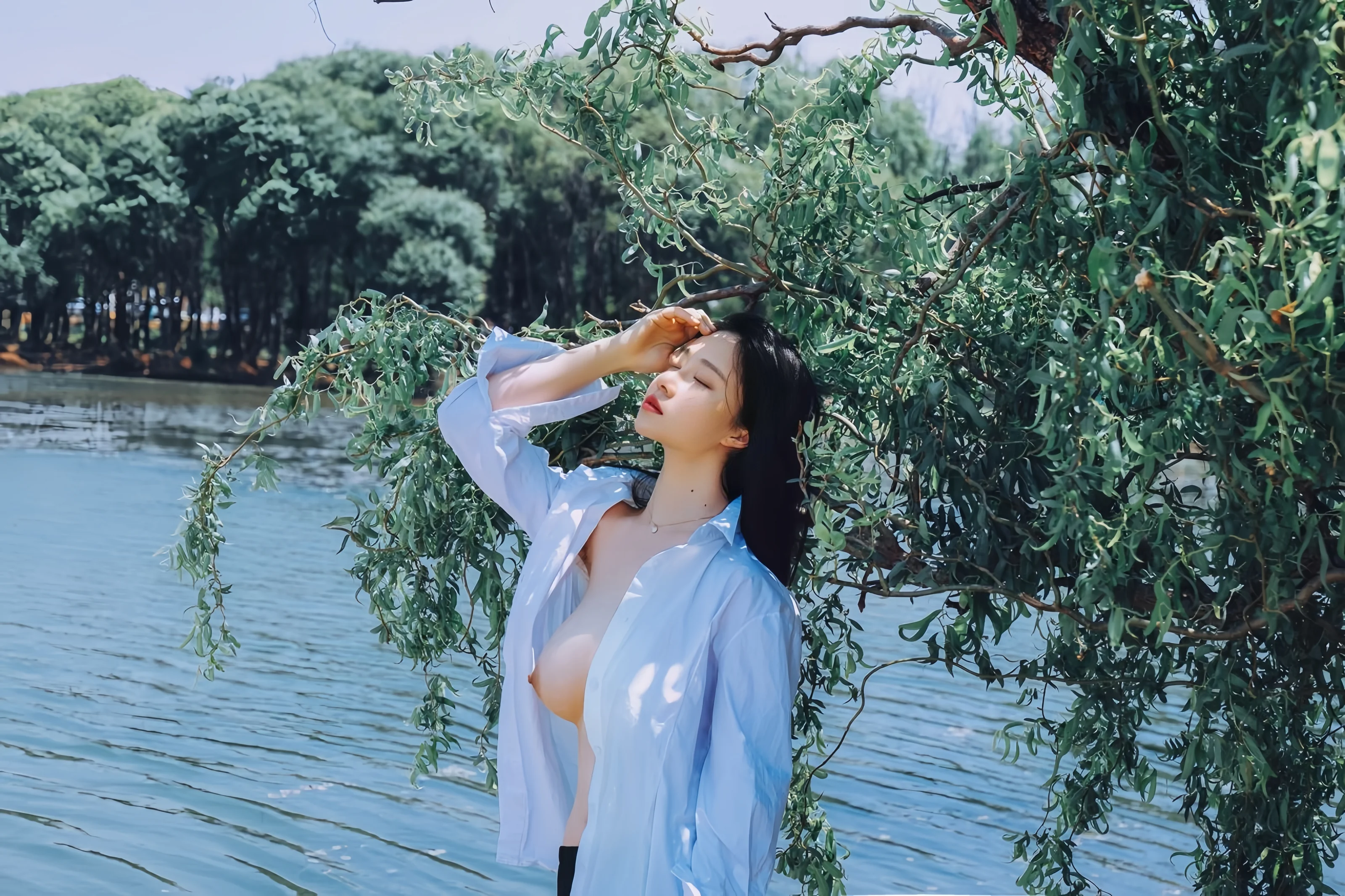 年年Nnian – 白衬衫 49P 第3张图