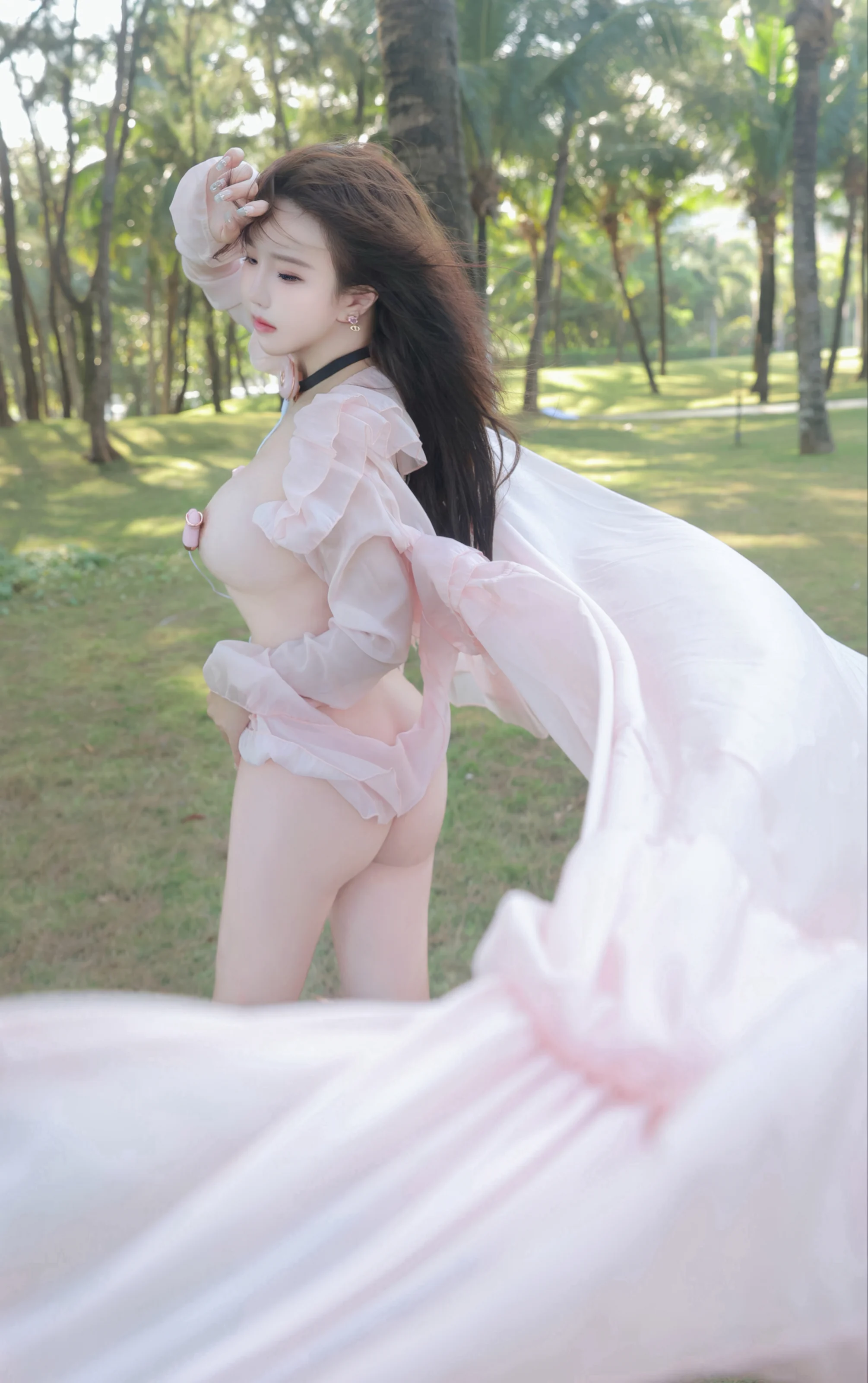 Xiuren Uncensored – 小薯条nienie – R18 秀人网模特 粉色 第6张图
