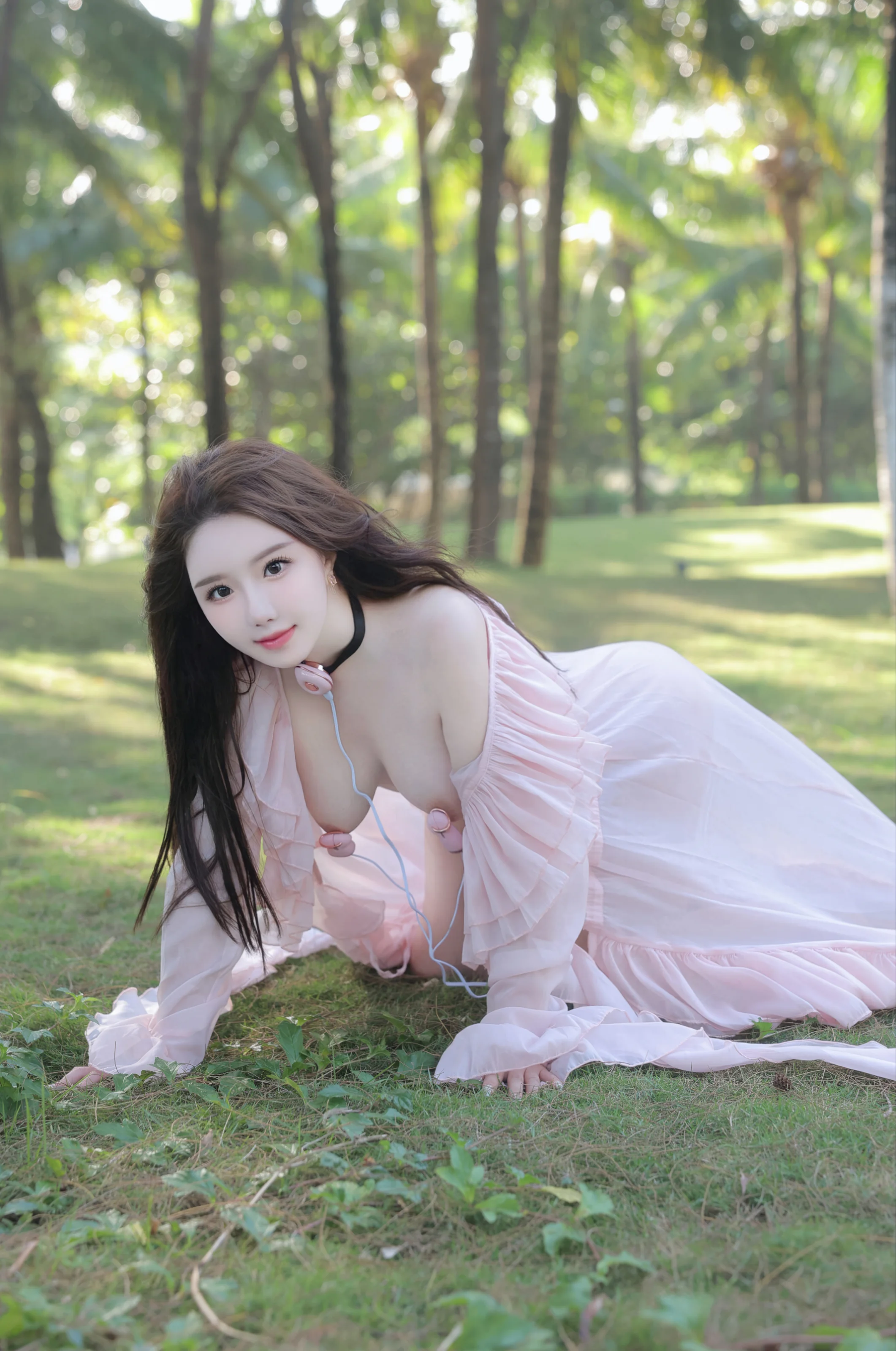 Xiuren Uncensored – 小薯条nienie – R18 秀人网模特 粉色 第18张图