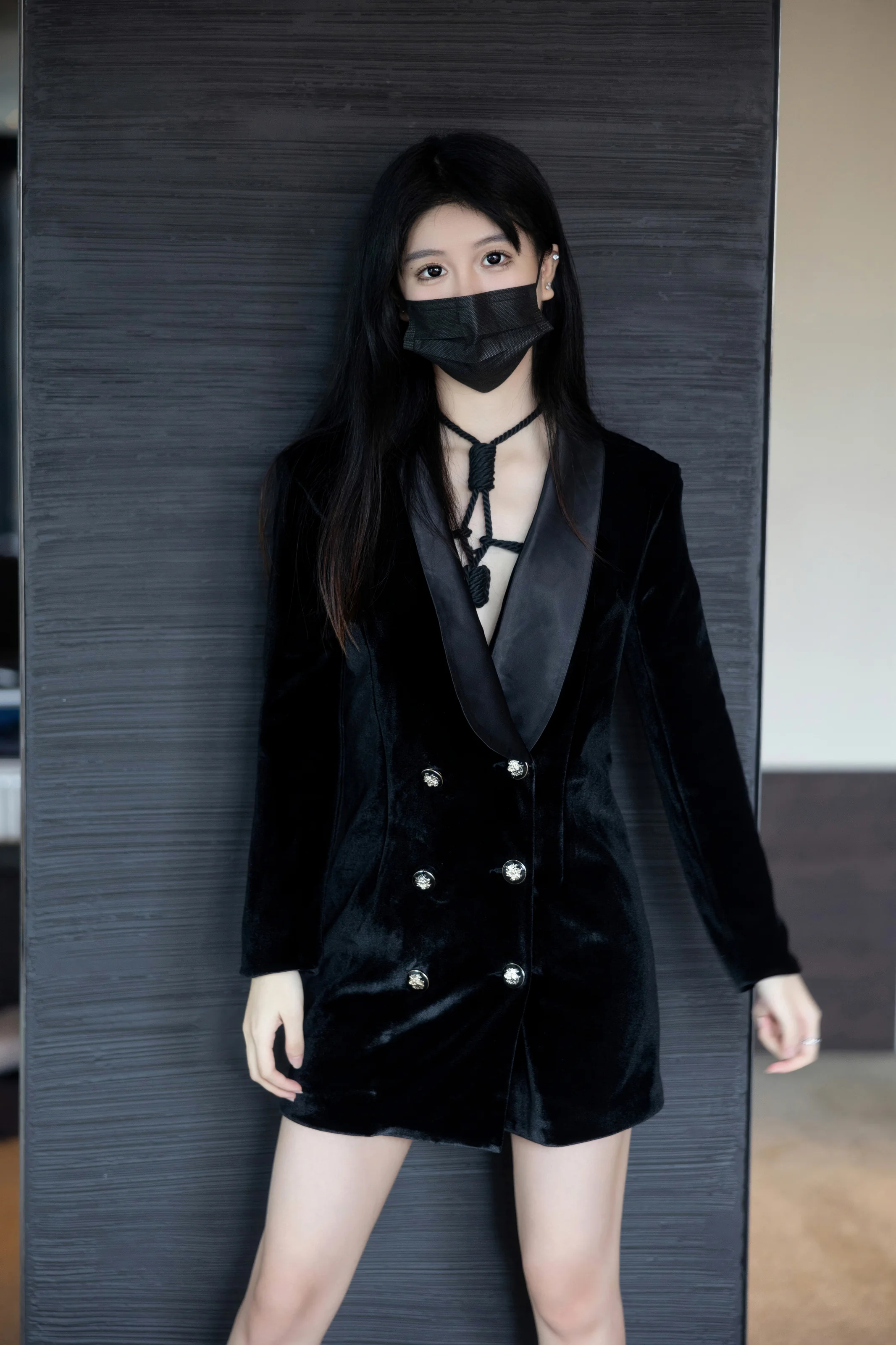 Xiuren Uncensored – 谢小蒽 – R18 秀人网模特 黑色绳缚 第2张图