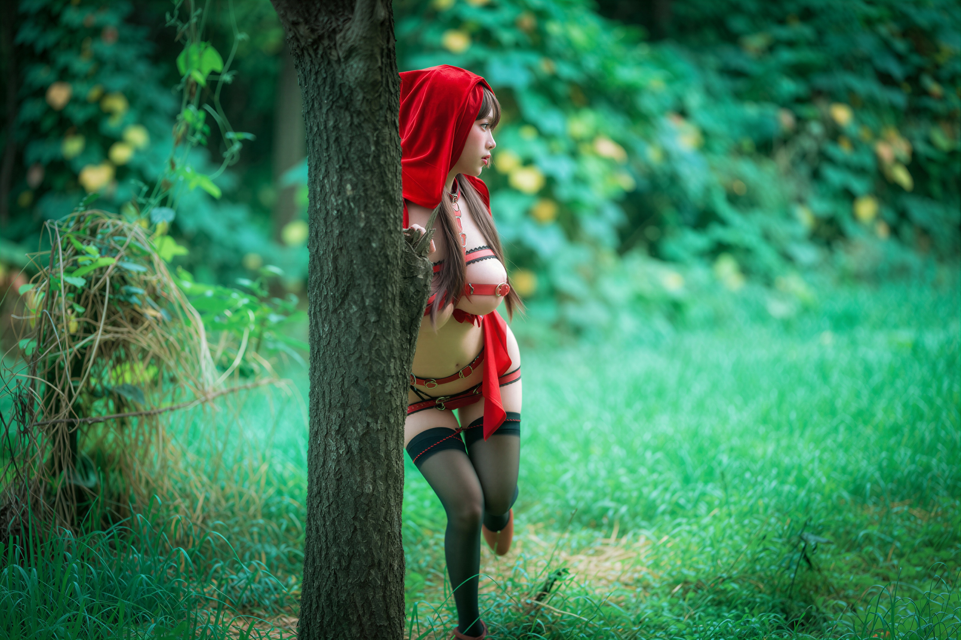 AI Refined DJAWA Photo – DDiDDi – Cheeky Red Riding Hood 157P 第145张图
