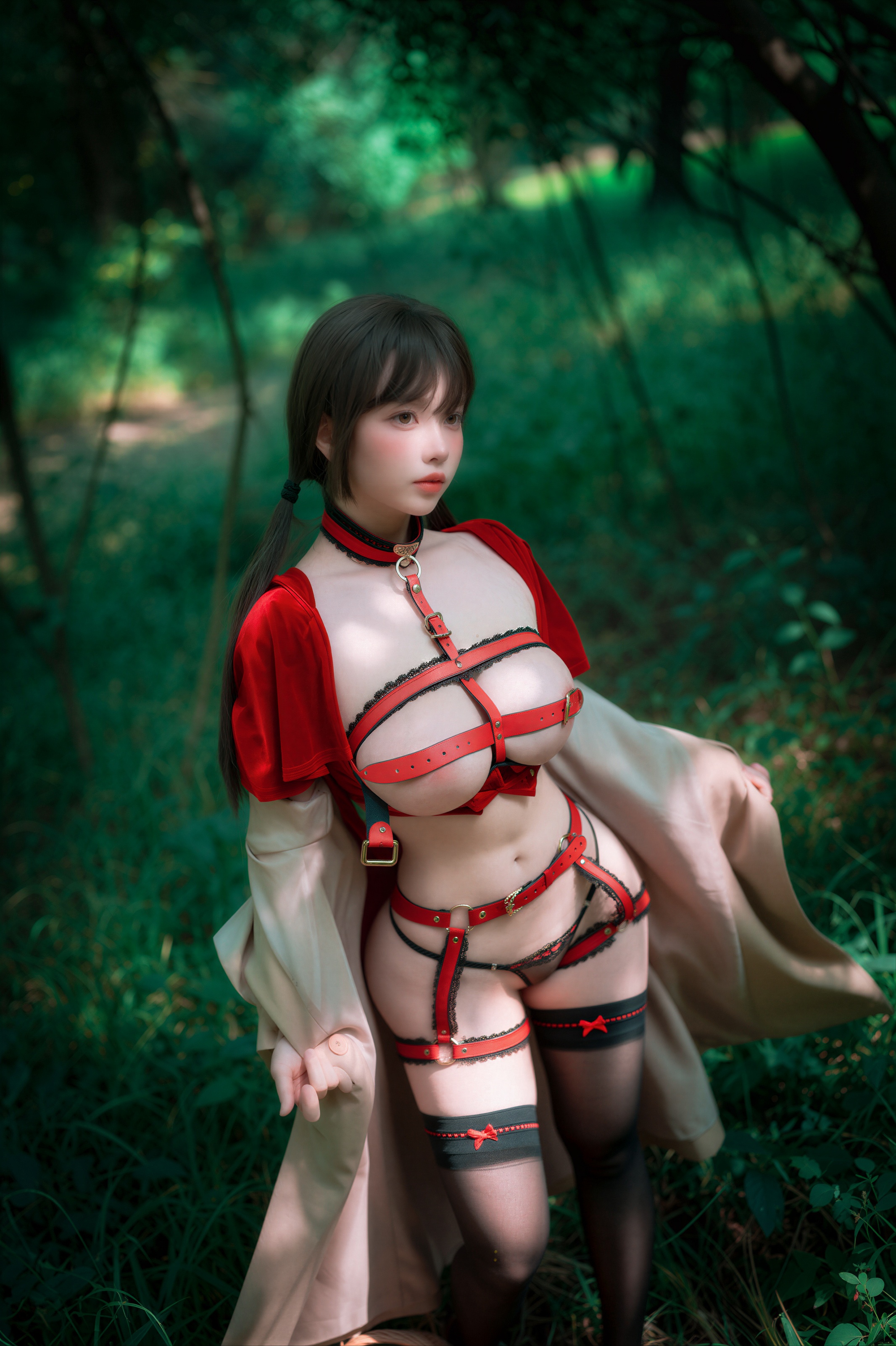 AI Refined DJAWA Photo – DDiDDi – Cheeky Red Riding Hood 157P 第47张图