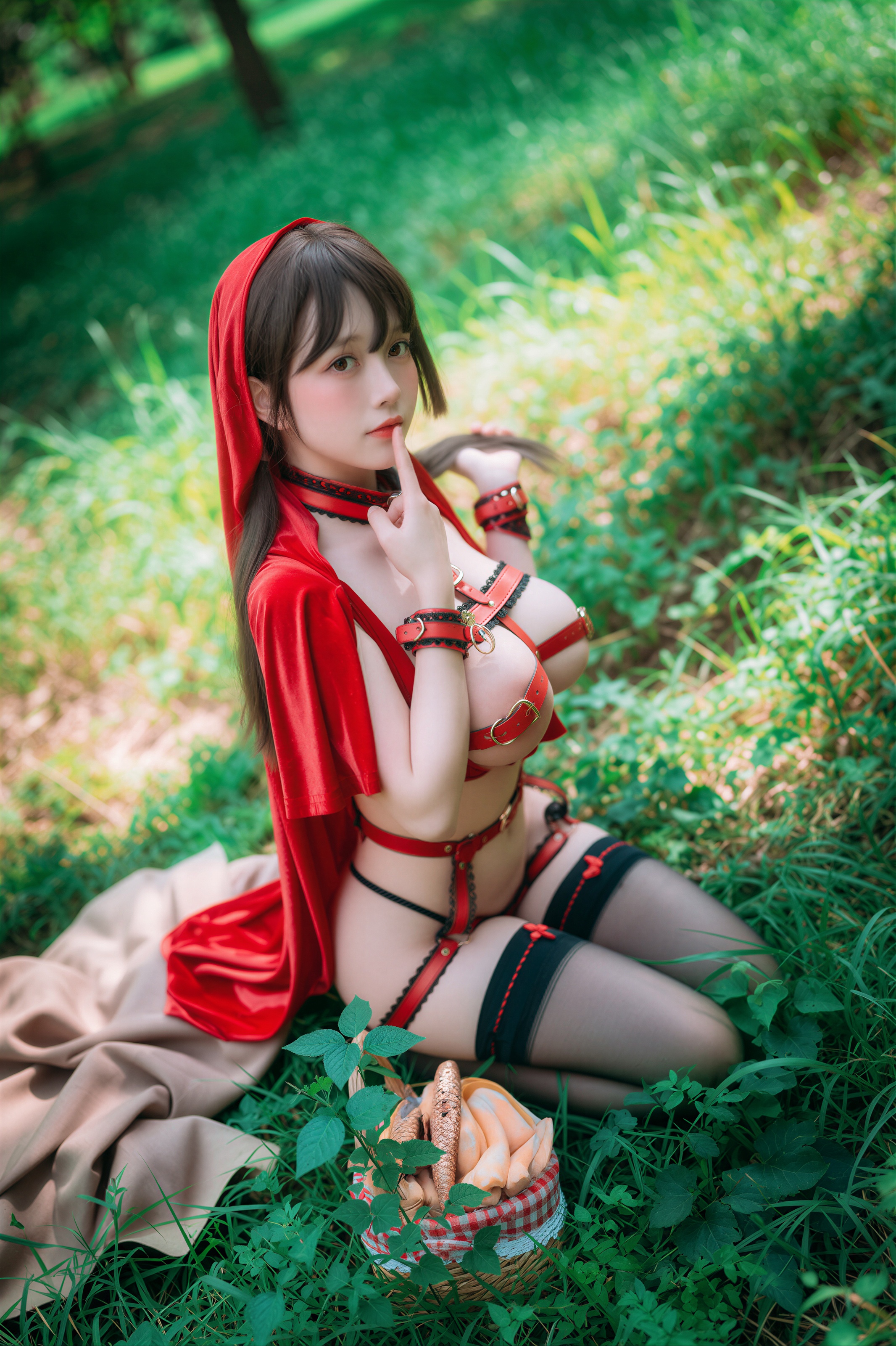AI Refined DJAWA Photo – DDiDDi – Cheeky Red Riding Hood 157P 第62张图
