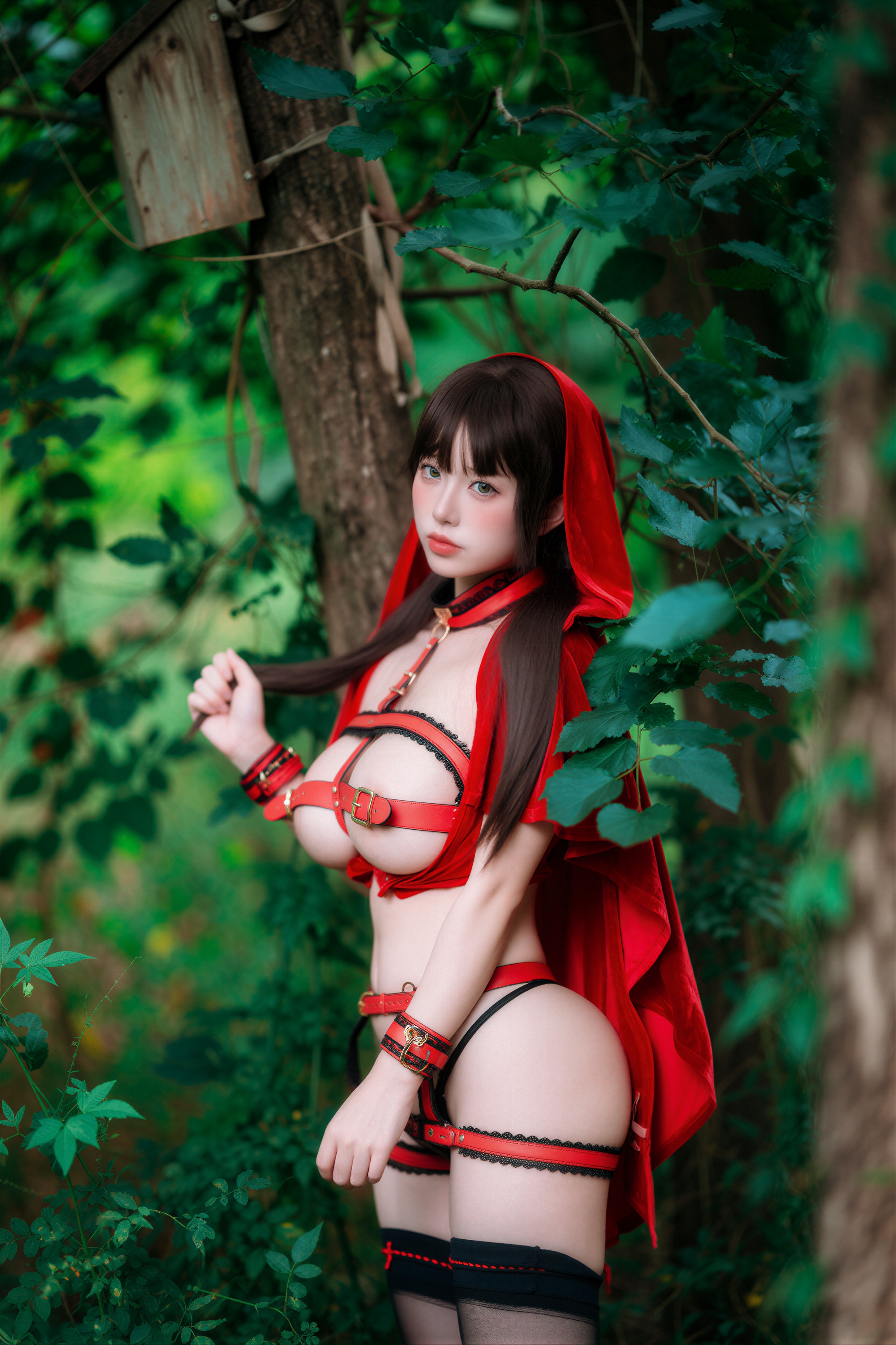 AI Refined DJAWA Photo – DDiDDi – Cheeky Red Riding Hood 157P 第73张图