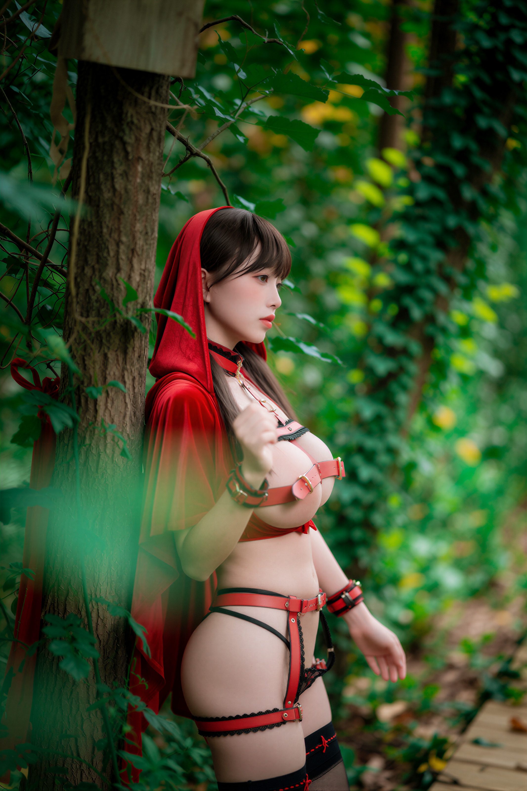 AI Refined DJAWA Photo – DDiDDi – Cheeky Red Riding Hood 157P 第74张图