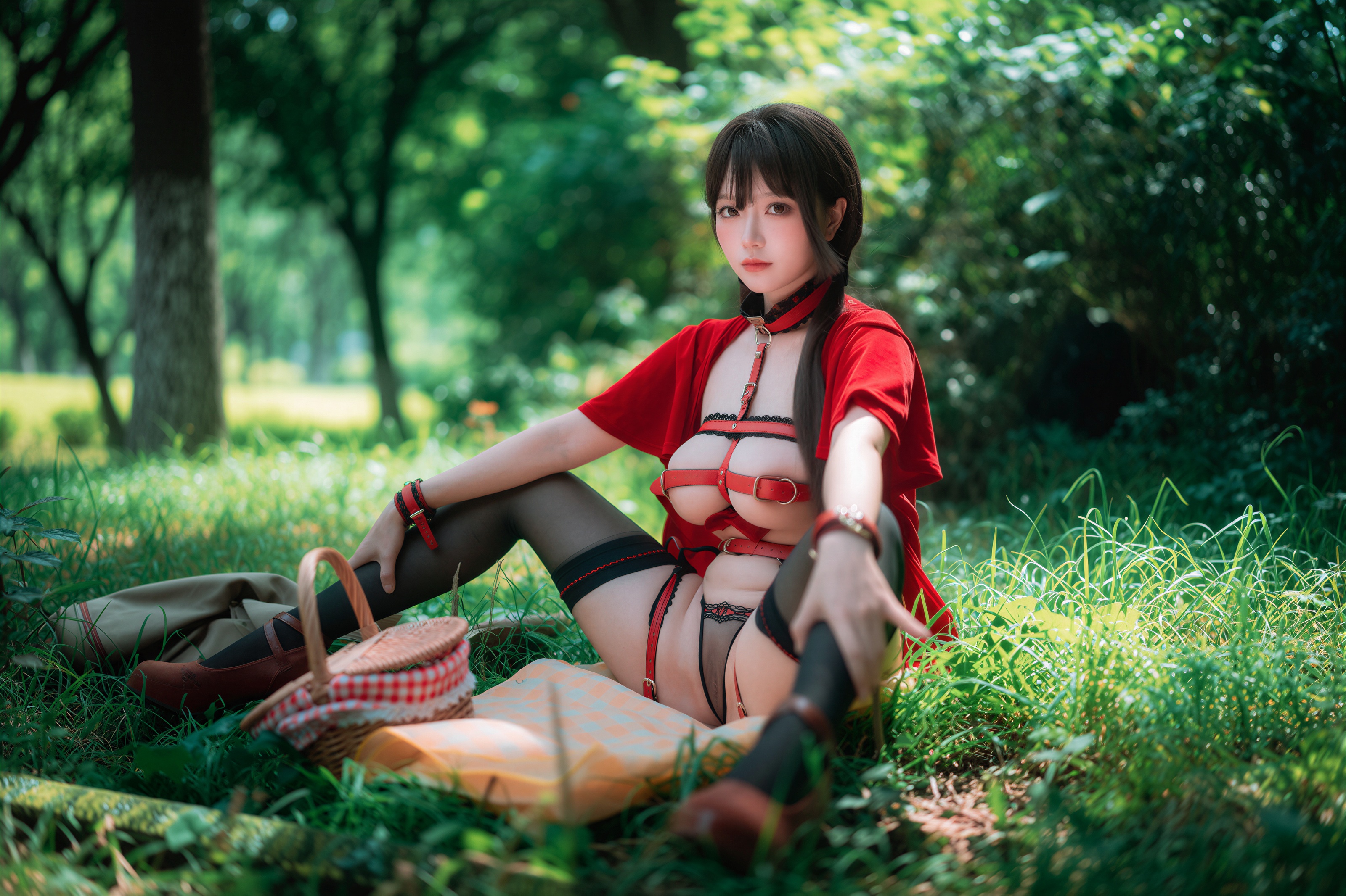 AI Refined DJAWA Photo – DDiDDi – Cheeky Red Riding Hood 157P 第90张图