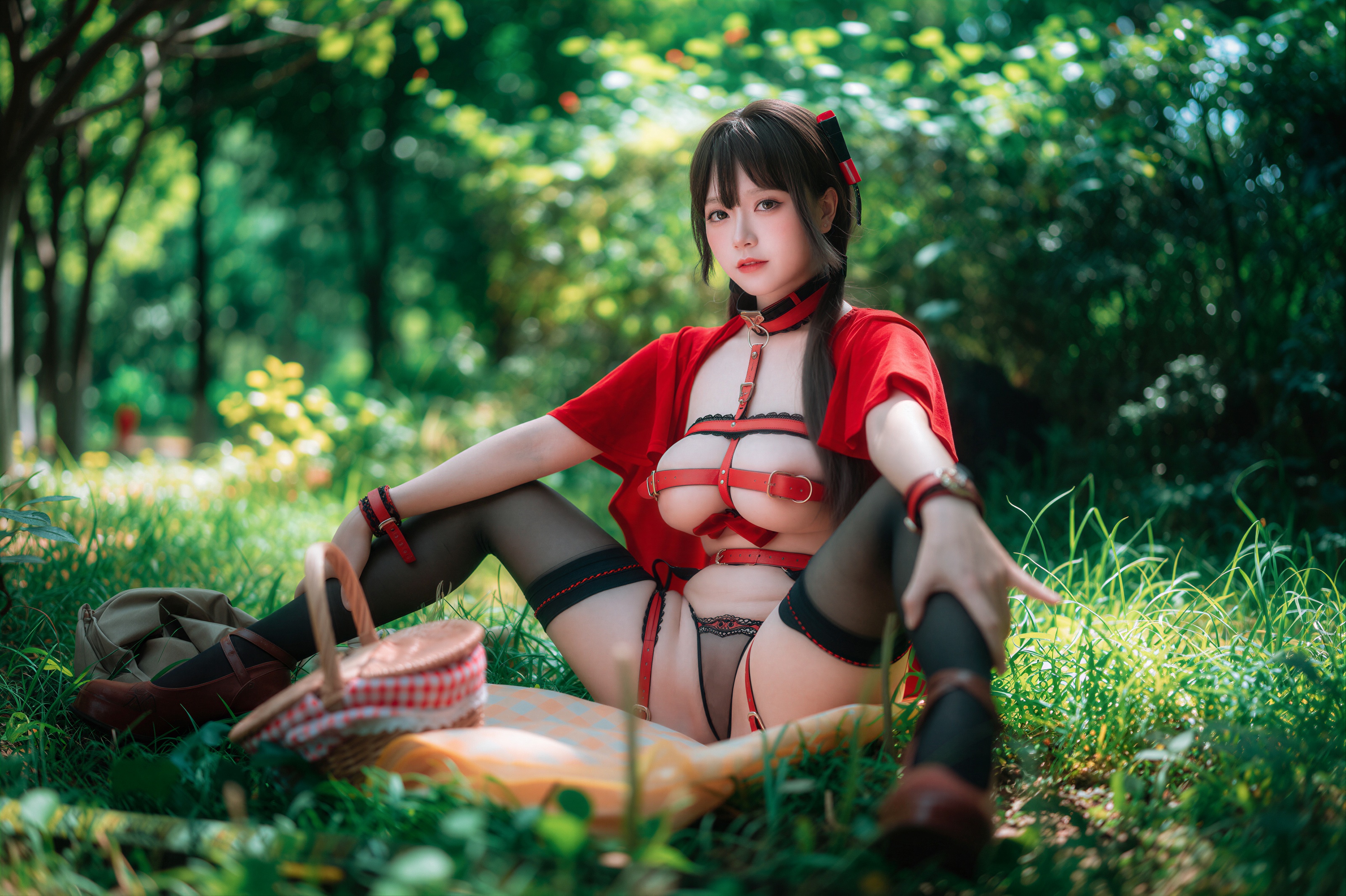 AI Refined DJAWA Photo – DDiDDi – Cheeky Red Riding Hood 157P 第93张图