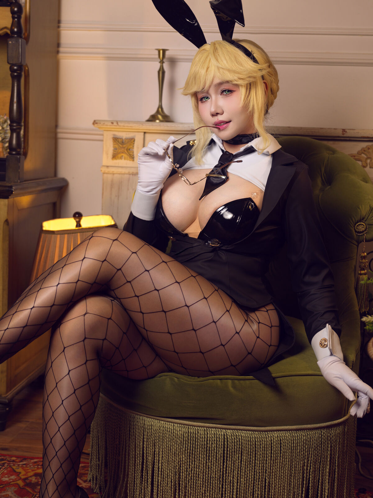 Coser@麻花麻花酱 - 胜利女神 妮姬 爱德 兔女郎 (34P - 2V) 第14张图